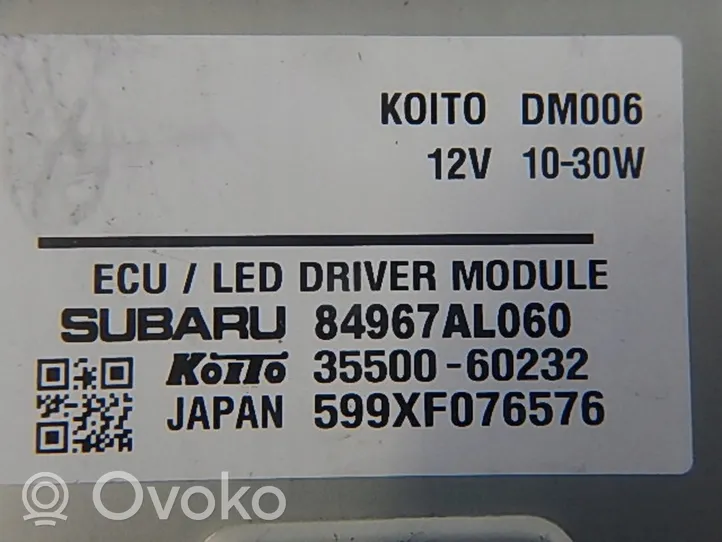 Subaru Outback (BS) Modulo di controllo ballast LED 84967AL060