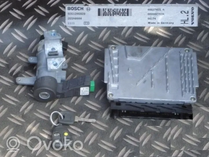 Volvo V70 Komputer / Sterownik ECU i komplet kluczy 