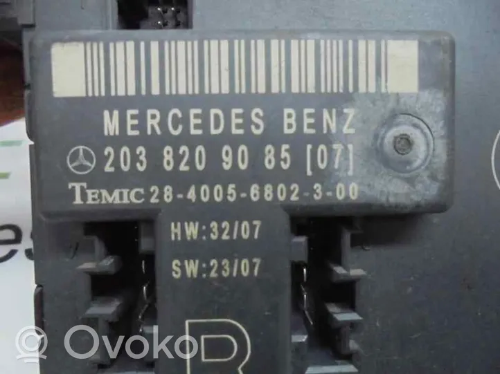 Mercedes-Benz CLC CL203 Sterownik / Moduł centralnego zamka A2038209285