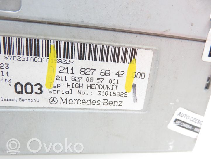 Mercedes-Benz E AMG W211 Unità principale autoradio/CD/DVD/GPS 