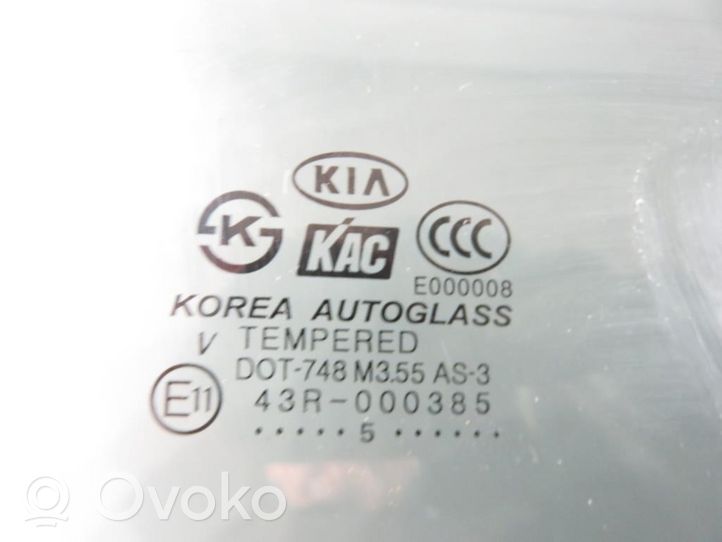 KIA Sportage Rear door window glass 