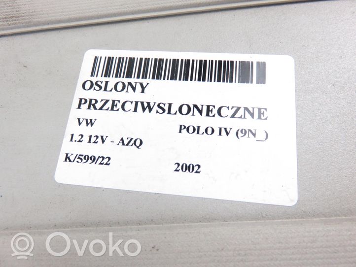 Volkswagen Polo IV 9N3 Uchwyt osłony przeciwsłonecznej szyberdachu 