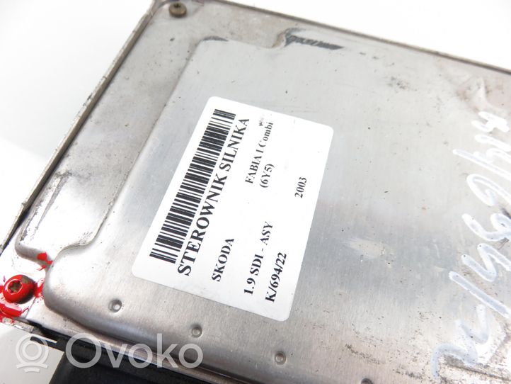 Skoda Fabia Mk1 (6Y) Calculateur moteur ECU 0281010963