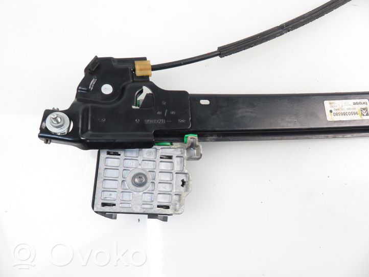 Citroen C6 Rear door window regulator with motor 9661050280