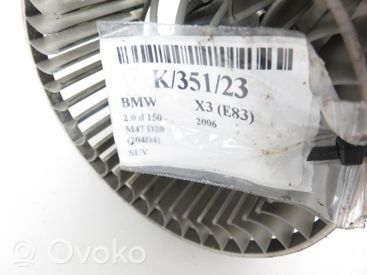 BMW X3 E83 Ventola riscaldamento/ventilatore abitacolo 