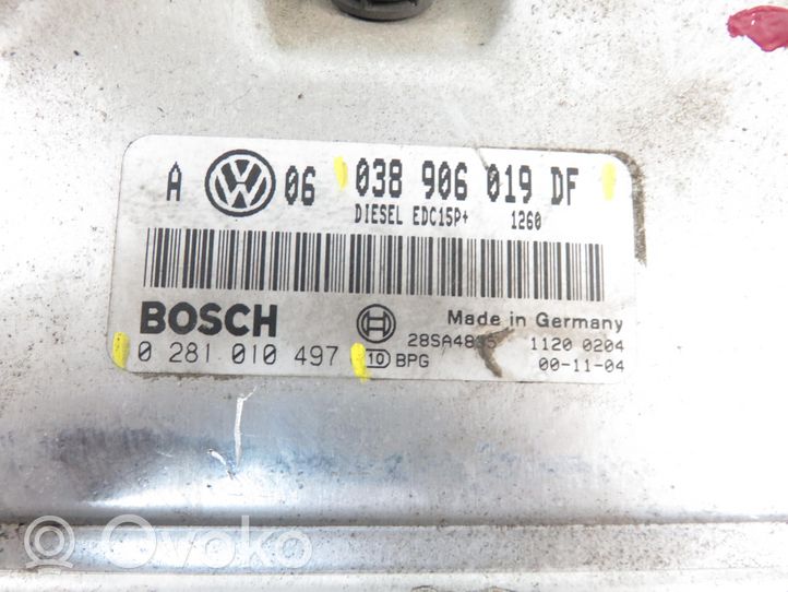 Volkswagen Bora Calculateur moteur ECU 0281010497
