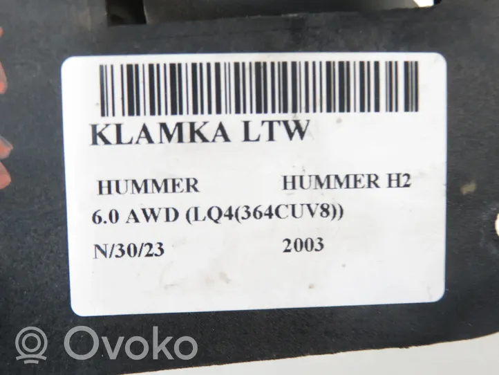 Hummer H2 Klamka wewnętrzna drzwi tylnych 