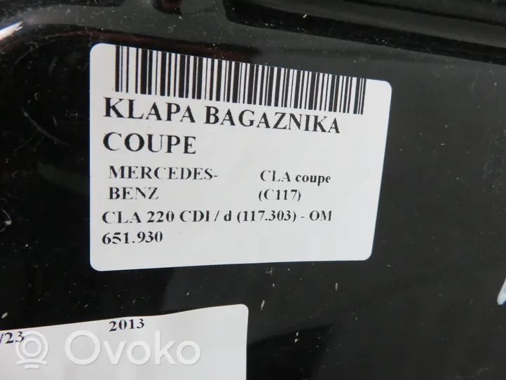 Mercedes-Benz CLA C117 X117 W117 Задняя крышка (багажника) 