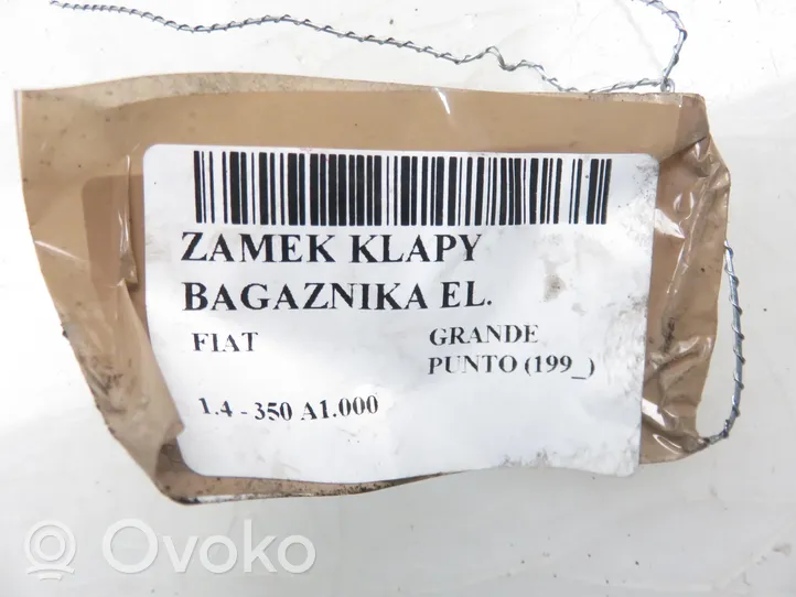 Fiat Punto (199) Zamek klapy tylnej / bagażnika 