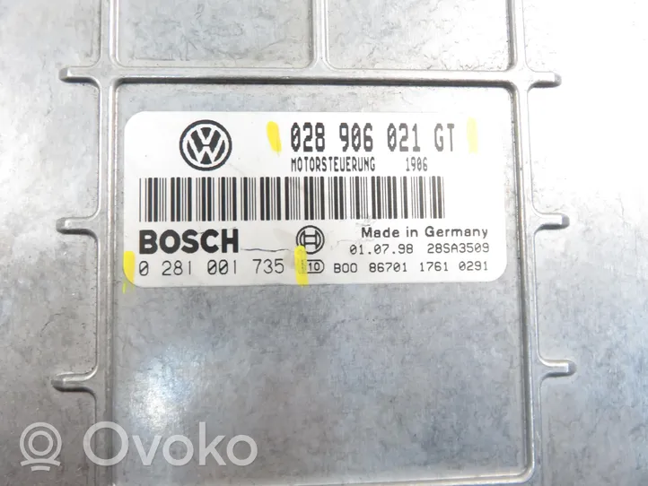 Volkswagen Sharan Sterownik / Moduł ECU 0281001735