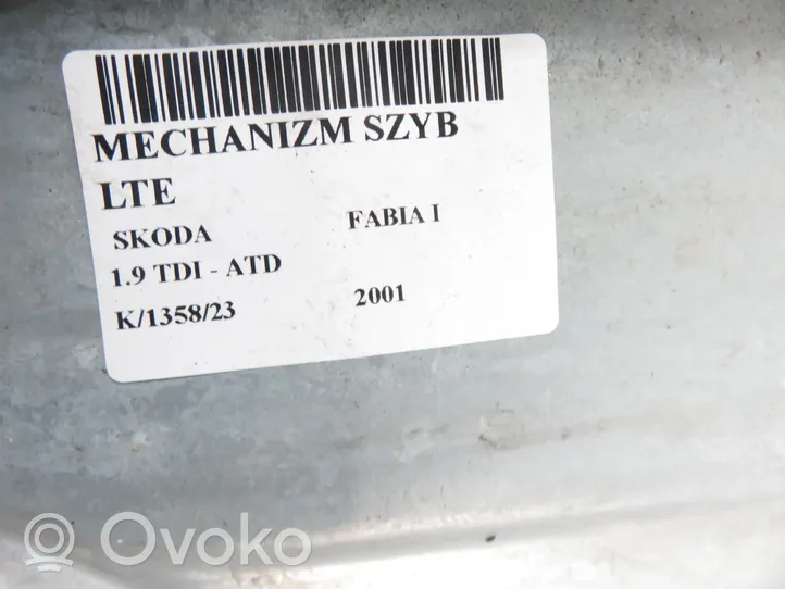 Skoda Fabia Mk1 (6Y) Elektryczny podnośnik szyby drzwi tylnych 6Q0959811