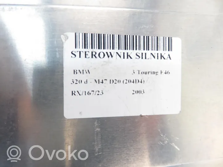 BMW 3 E46 Sterownik / Moduł ECU 0281010565