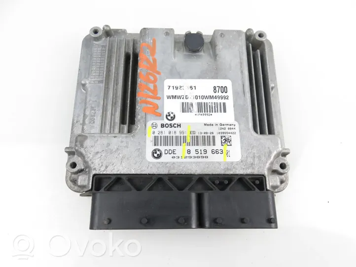 Mini Cooper Countryman R60 Calculateur moteur ECU 8519663