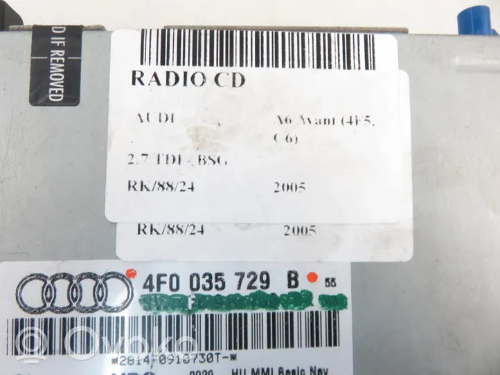 Audi A6 S6 C6 4F Mapy do nawigacji CD/DVD 4f0910730l