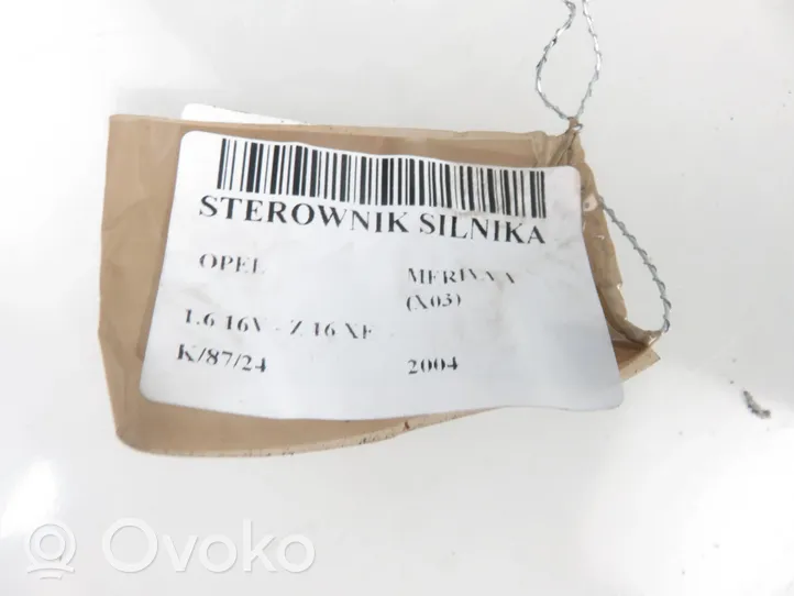 Opel Meriva A Komputer / Sterownik ECU silnika 24445098