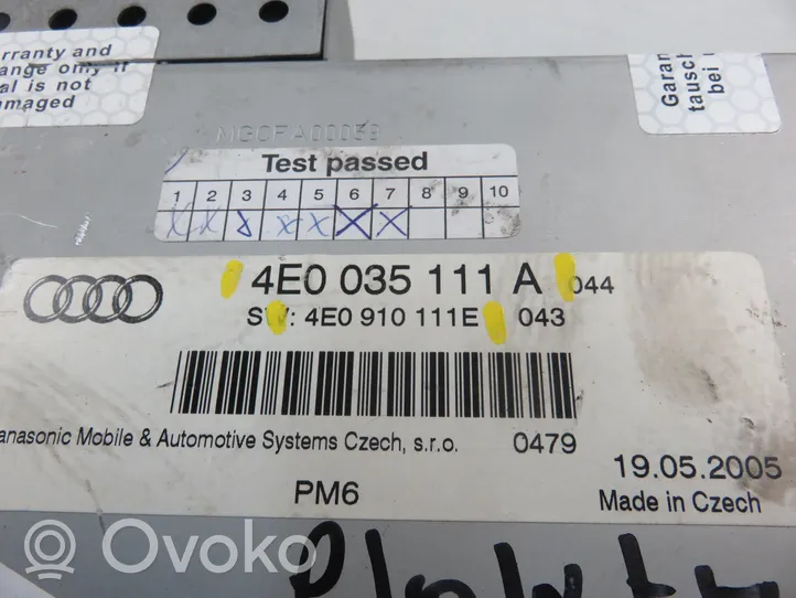 Audi A6 S6 C6 4F Zmieniarka płyt CD/DVD 4E0035111A