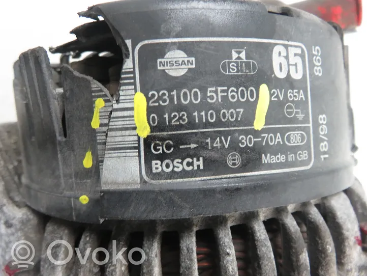 Nissan Micra Generatore/alternatore 0123110007