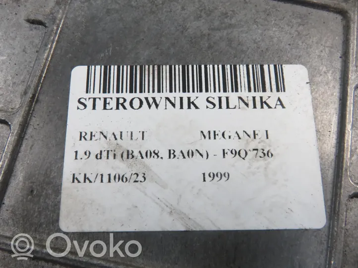 Renault Megane I Sterownik / Moduł ECU 7700111552