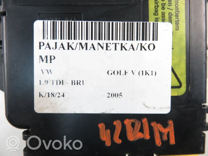 Volkswagen Golf V Manetka / Przełącznik kierunkowskazów wycieraczek 1K0959653C