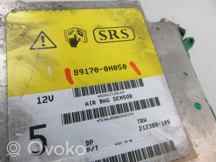 Toyota Aygo AB10 Airbag control unit/module 