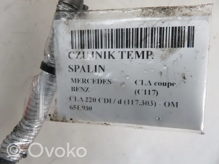 Mercedes-Benz CLA C117 X117 W117 Sensor de temperatura del escape 