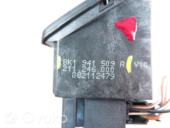 Audi A4 S4 B8 8K Botón interruptor de luz de peligro 