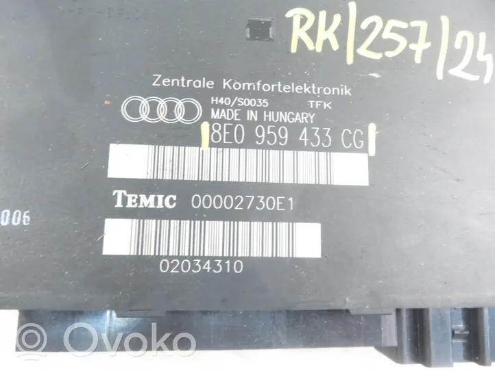 Audi A4 S4 B7 8E 8H Modulo di controllo del corpo centrale 