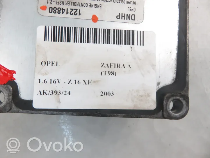 Opel Zafira A Calculateur moteur ECU 