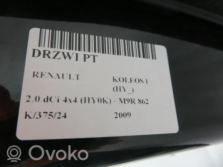 Renault Koleos I Galinės durys 