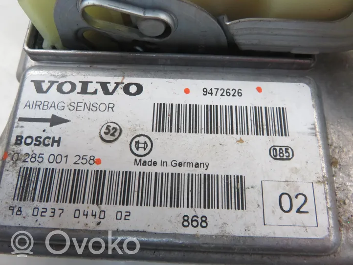 Volvo S80 Oro pagalvių valdymo blokas 9472626