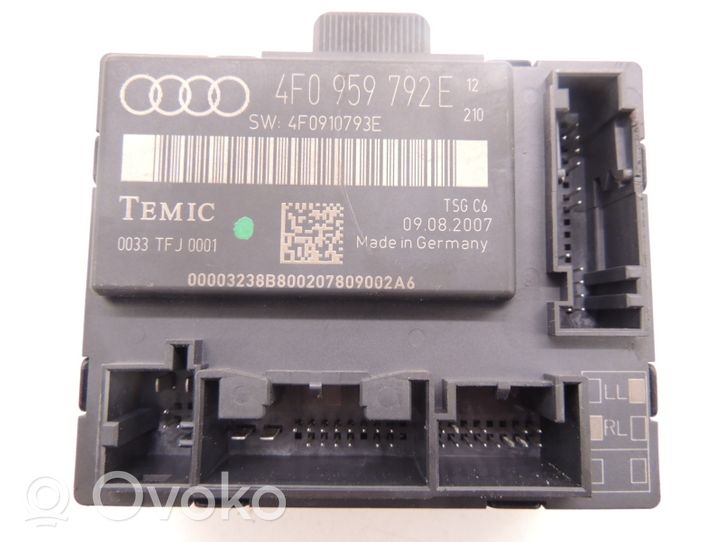 Audi A6 S6 C6 4F Centralina/modulo portiere 4F0959792E