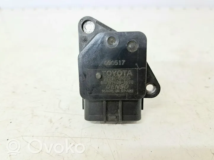 Toyota Avensis T250 Ilmamassan virtausanturi 222040N010