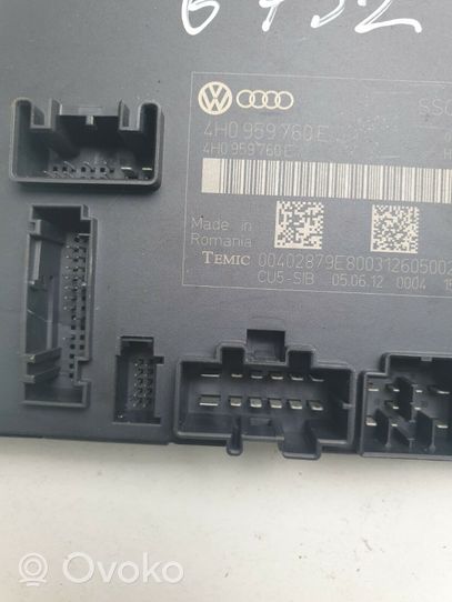 Audi A8 S8 D4 4H Modulo di controllo sedile 4H0959760E