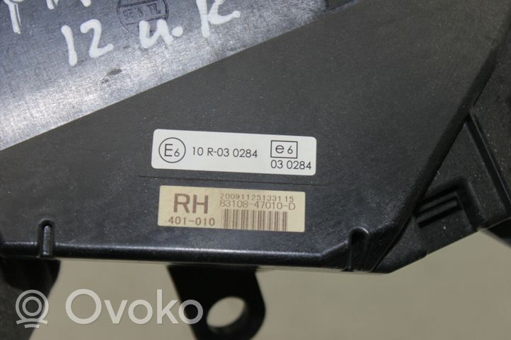 Toyota Prius (XW30) Monitori/näyttö/pieni näyttö 8310847010D