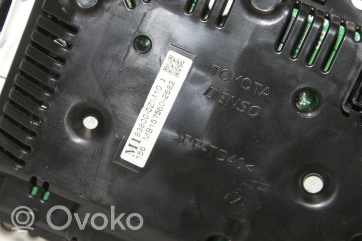 Toyota Corolla E160 E170 Spidometrs (instrumentu panelī) 838000ZM10