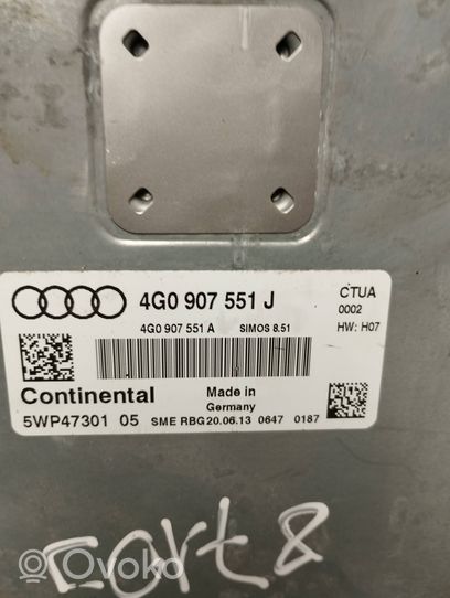 Audi A7 S7 4G Moottorin ohjainlaite/moduuli 4G0907551J