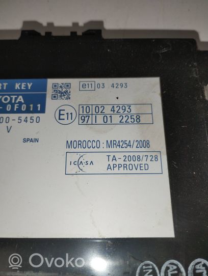 Toyota Verso Autres unités de commande / modules 899900F011