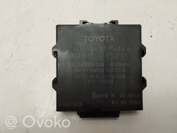 Toyota Avensis T270 Pysäköintitutkan (PCD) ohjainlaite/moduuli 8934005011