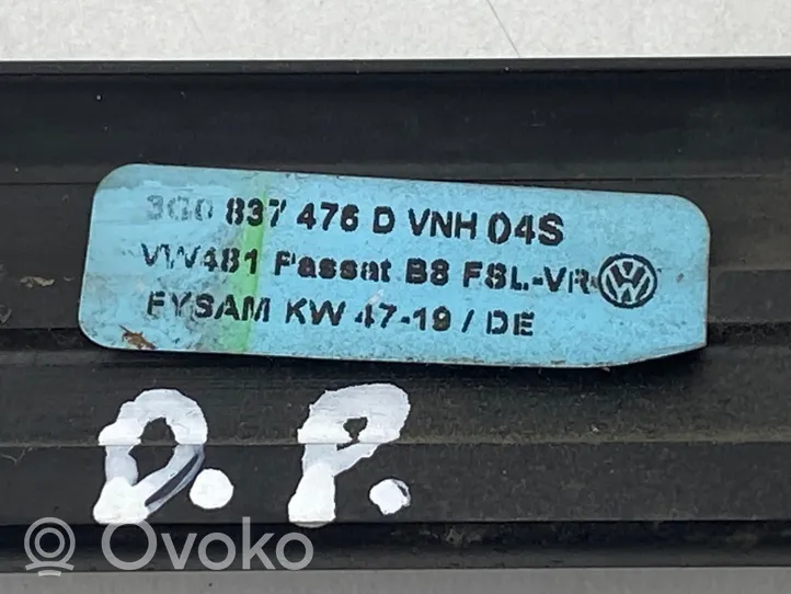 Seat Tarraco Listwa szyby czołowej / przedniej 3G0837476D