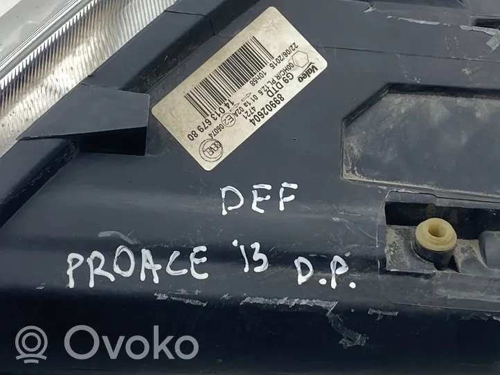 Toyota Proace Phare frontale 1401367980