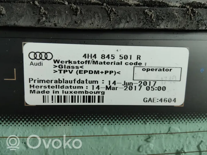 Audi A8 S8 D4 4H Luna del parabrisas trasero 4H4845501R