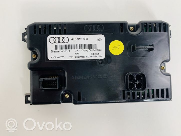 Audi A6 S6 C6 4F Bildschirm / Display / Anzeige 4F0919603