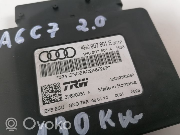 Audi A6 S6 C7 4G Käsijarrun ohjainlaite 4H0907801E