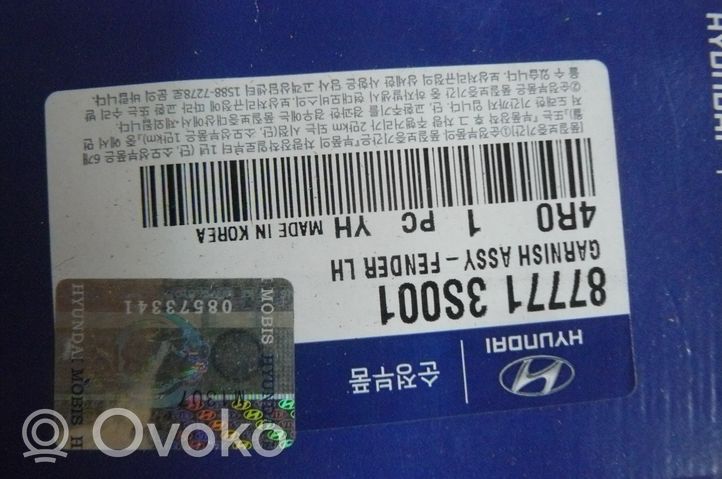 Hyundai Sonata Moulure, baguette/bande protectrice d'aile 877713S001