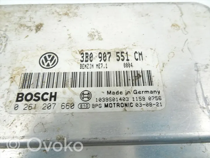 Volkswagen Passat Alltrack Centralina/modulo del motore 3B0907551CM