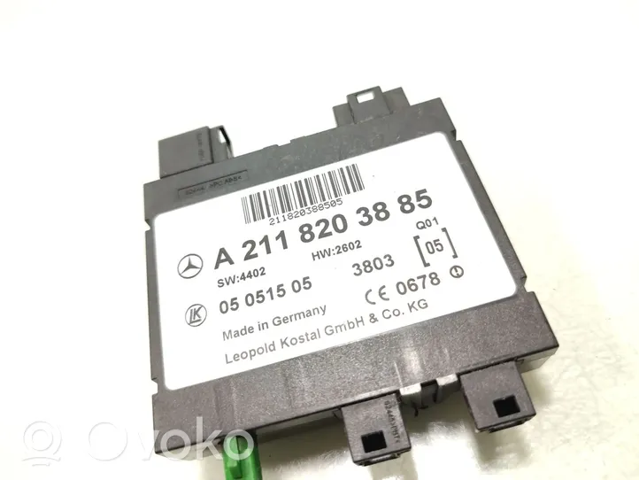 Mercedes-Benz E W211 Keyless (KESSY) go control unit/module A2118203885