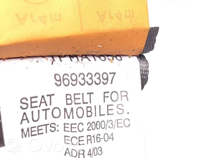 Chevrolet Lacetti Ceinture de sécurité arrière 96933397