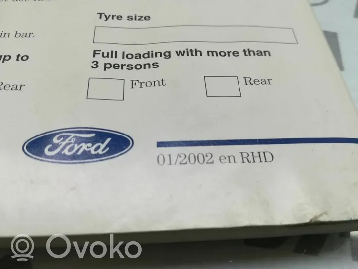 Ford Mondeo MK IV Libretto di servizio dei proprietari 