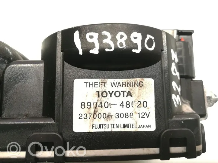 Toyota Prius (XW20) Allarme antifurto 89040-48020