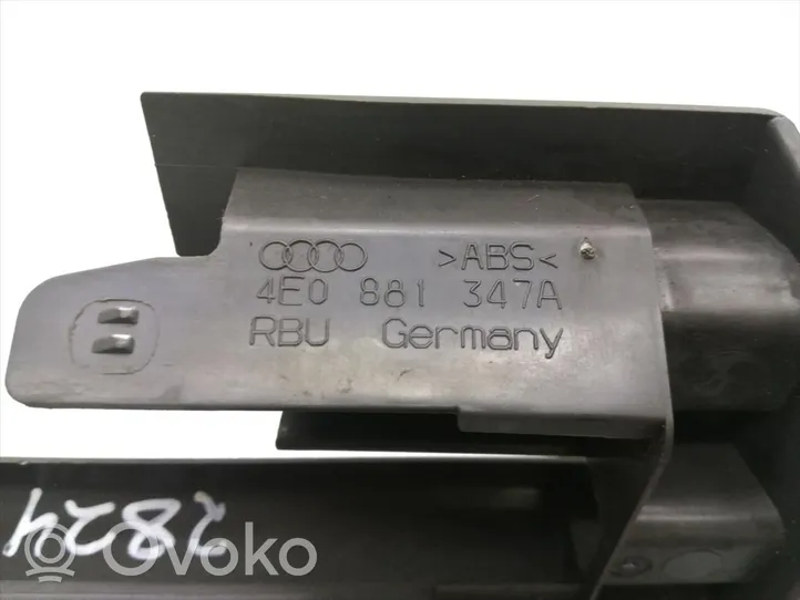 Audi A8 S8 D3 4E Slidės apdaila priekinės keleivio sėdynės 4E0881347A